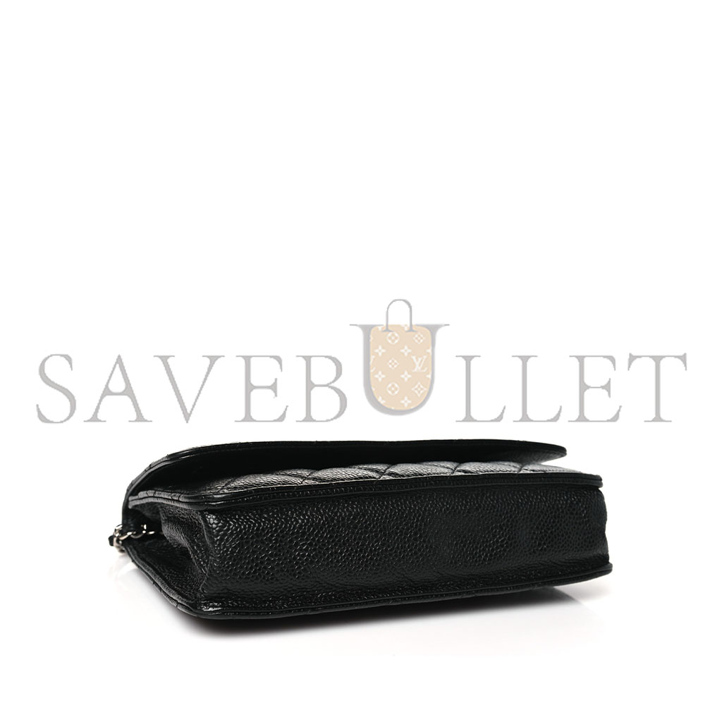 Ch*el classic wallet on chain silver hardware ap0250 y01480 c3906 (19.2*12.3*3.5cm)